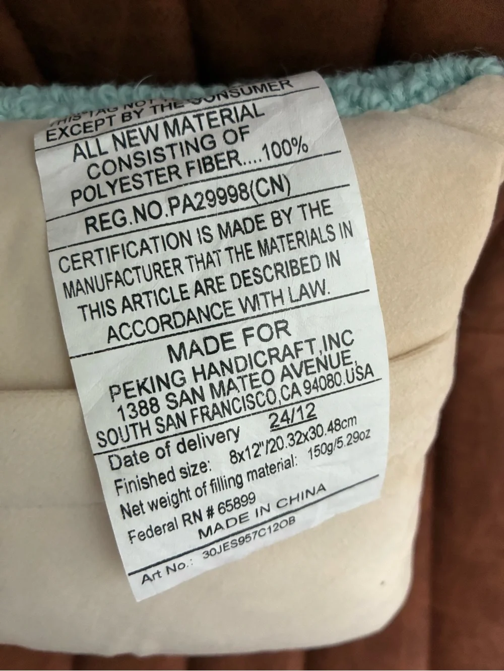 N/A 100% wool